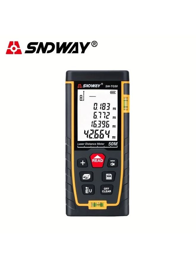 SNDWAY 50M Laser Distance Meter Digital Electronic Ruler Measuring Tool - Image 3