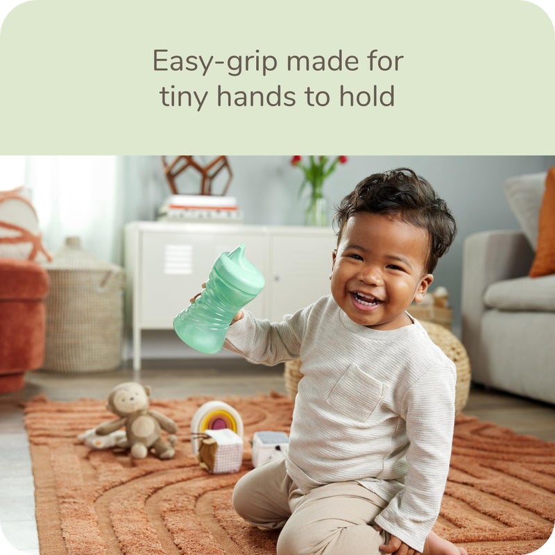 NUK Fun Grips Hard Spout Sippy Cup, 10 oz. | Easy to Hold, BPA Free, Spill Proof Toddler Cup, 4pk - Image 4