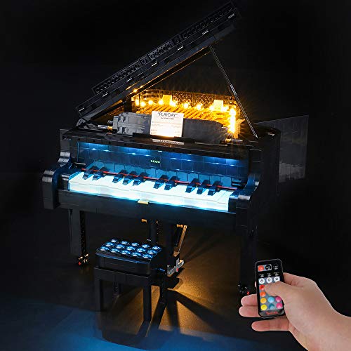 BRIKSMAX Led Lighting Kit for Grand Piano Compatible with Lego 21323 Building Blocks Model Not Include The Lego Set - Image 1