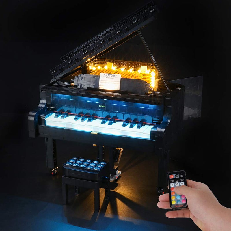 BRIKSMAX Led Lighting Kit for Grand Piano Compatible with Lego 21323 Building Blocks Model Not Include The Lego Set - Image 2