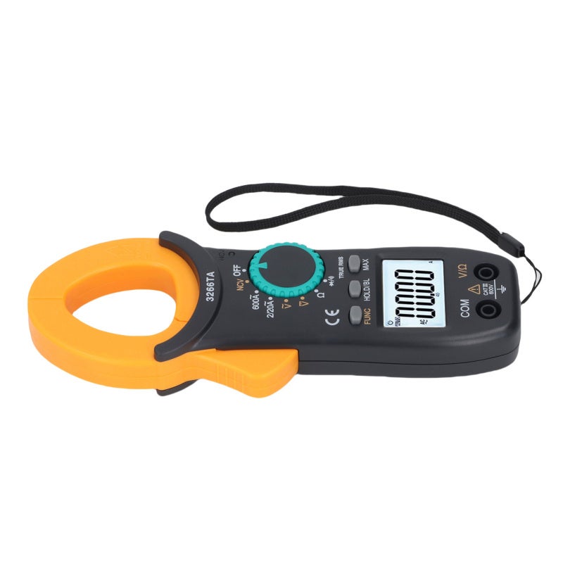 NJTY Digital Clamp Meter: True RMS, NCV Detection, High Visibility - CAT III 600V, Double Insulation Multimeter for Automotive Industrial Household Use - Image 4