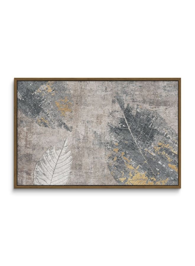 Home Gallery Age leaves watercolor vintage Printed Framed Wall Art 120x80 - Image 3