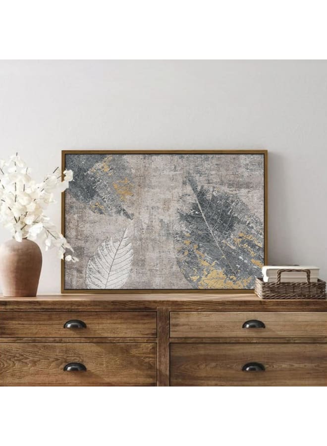 Home Gallery Age leaves watercolor vintage Printed Framed Wall Art 120x80 - Image 4