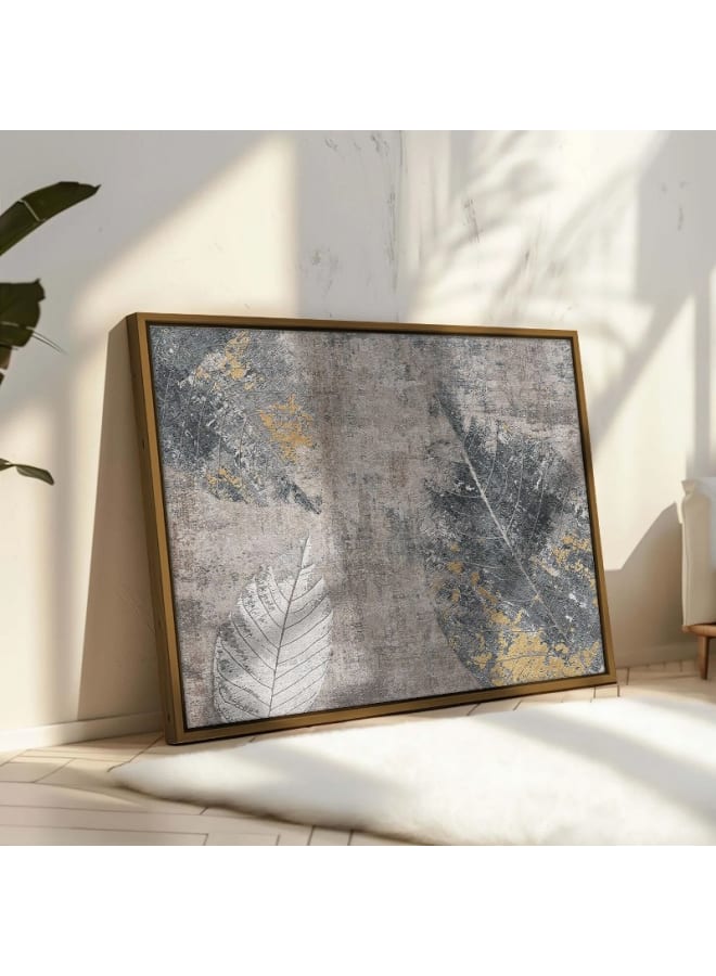 Home Gallery Age leaves watercolor vintage Printed Framed Wall Art 120x80 - Image 1