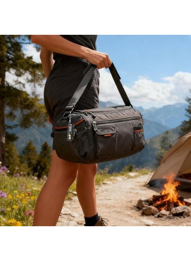 مصباح يدوي معدني مدمج لسلسلة المفاتيح، مصباح جيب صغير ساطع، معدات بقاء للسفر والمشي لمسافات طويلة في الهواء الطلق - Image 4