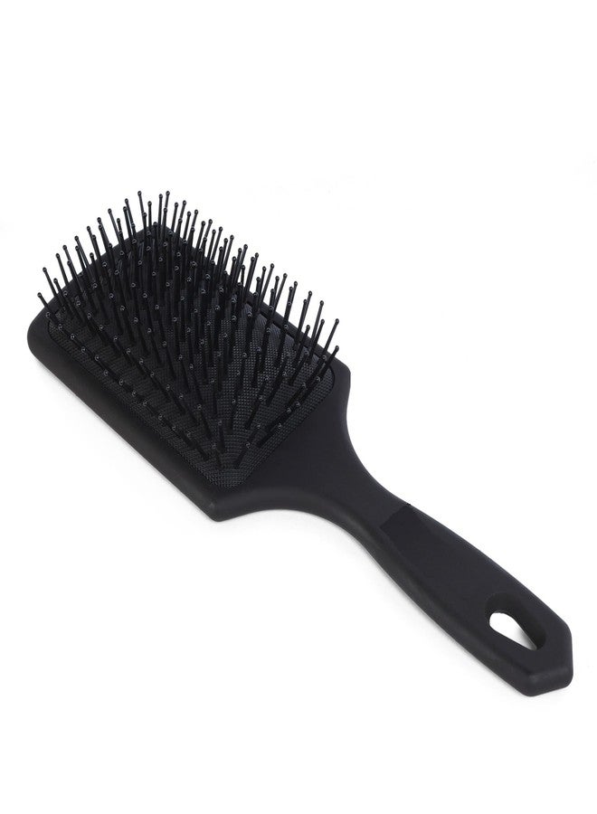 BLUSHIA Paddle Brush and Cushion Hair Brush - Large Square Air Cushion Paddle Brush with Ball Tip Bristles - Black Paddle Brush for Men and Women, Wet or Dry - Image 2