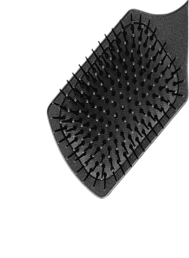 BLUSHIA Paddle Brush and Cushion Hair Brush - Large Square Air Cushion Paddle Brush with Ball Tip Bristles - Black Paddle Brush for Men and Women, Wet or Dry - Image 3