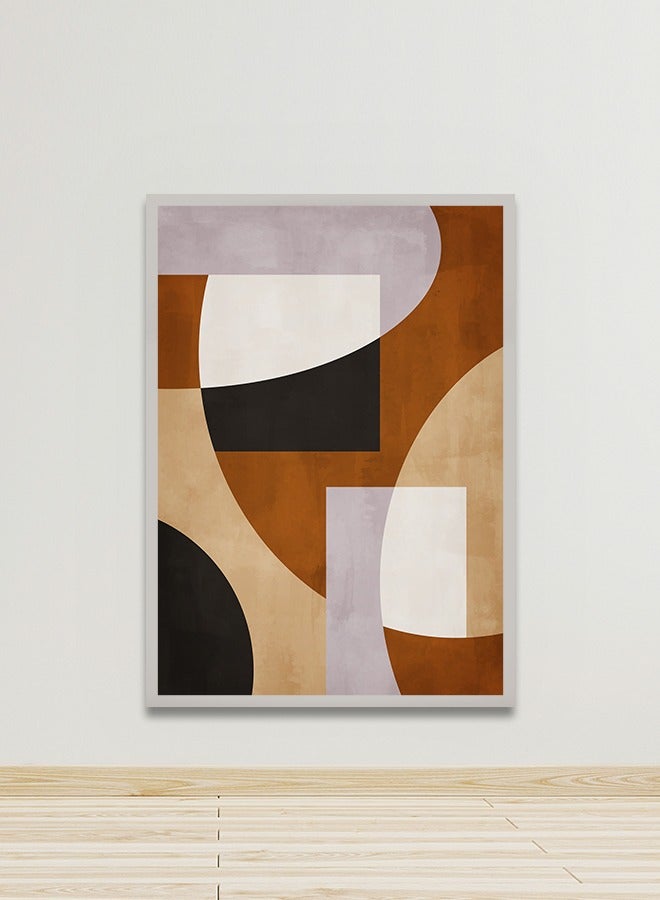 Marktna Canvas Wall Art For Wall Decoration Abstract Design With A Hollow Silver Frame Size 120x80cmOne Piece - Image 1