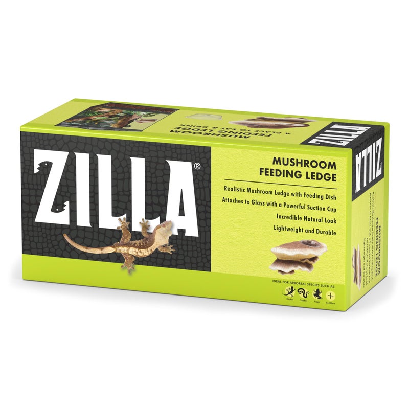 Zilla Vertical Dcor Mushroom Feeding Ledge One SizeBrown 95 IN