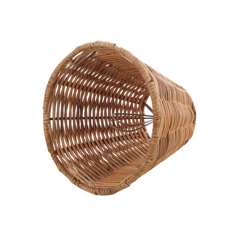Aspen Creative 51003 Empire Clip-On Chandelier Lamp Shade, Natural Rattan, 3" Top x 6" Bottom x 5-1/4" Slant Height - Image 4