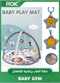 GROIC Baby Gym and Infant Play Mat, Stage-Based Sensory and Motor Skill Development Language Discovery Activity Play Gym, Baby Play Mats for Floor  - Image 5