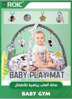 GROIC Baby Gym and Infant Play Mat, Stage-Based Sensory and Motor Skill Development Language Discovery Activity Play Gym, Baby Play Mats for Floor  - Image 4