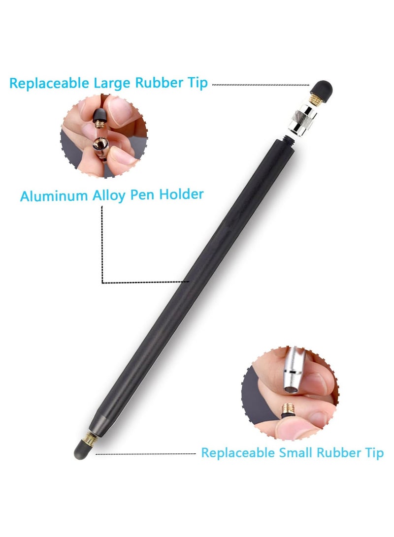 YESPLUS Stylus Pens for Touch Screens – 4 Pack 2-in-1 Capacitive Stylus with 8 Spare Tips – Compatible with iPad Pro, iPhone, Samsung Galaxy & All Touch Devices - Image 2