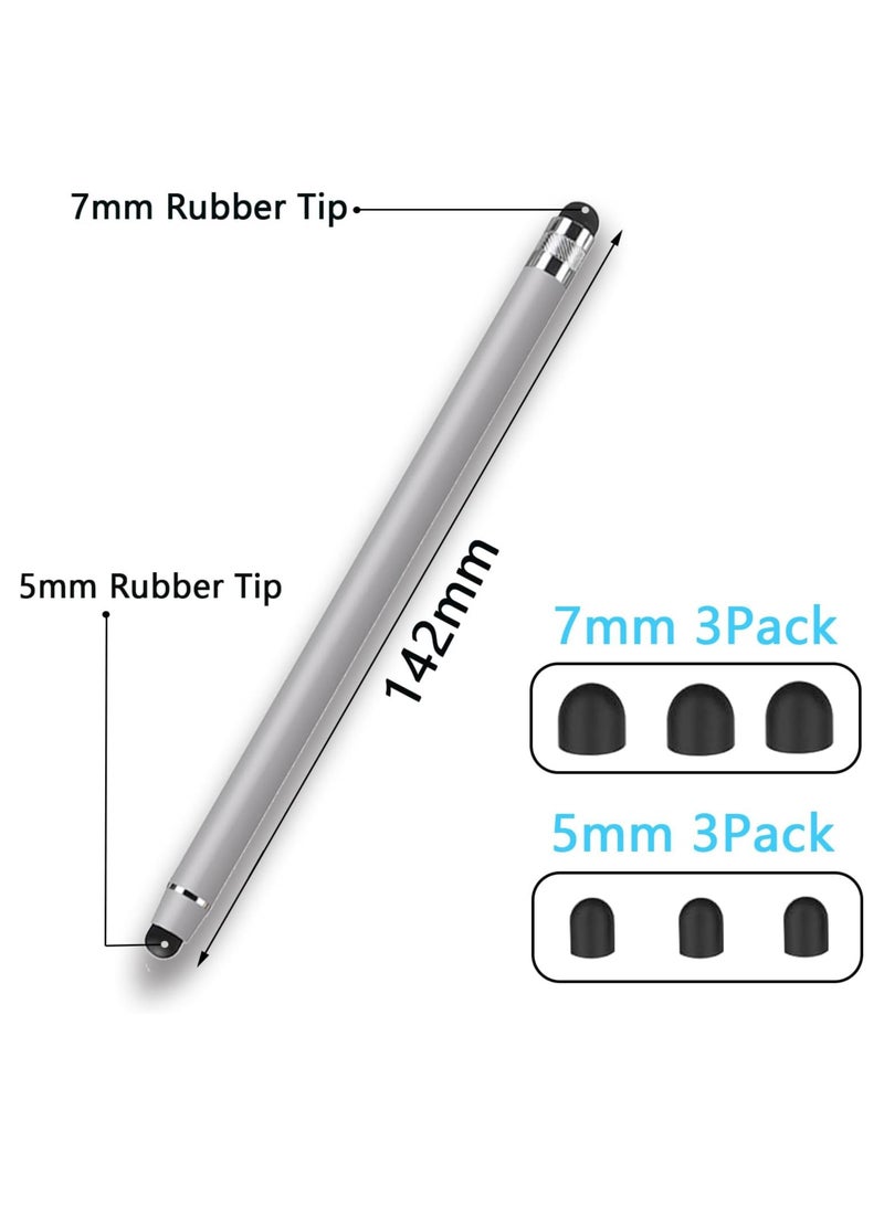 YESPLUS Stylus Pens for Touch Screens – 4 Pack 2-in-1 Capacitive Stylus with 8 Spare Tips – Compatible with iPad Pro, iPhone, Samsung Galaxy & All Touch Devices - Image 3