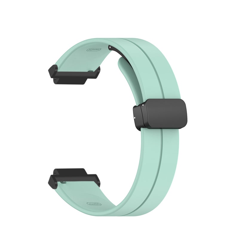 Smartwatch Adjustable Strap Mint Green High-Quality Material - Durable Smartwatch Strap with Vibrant Color for Personalized Style - Image 4