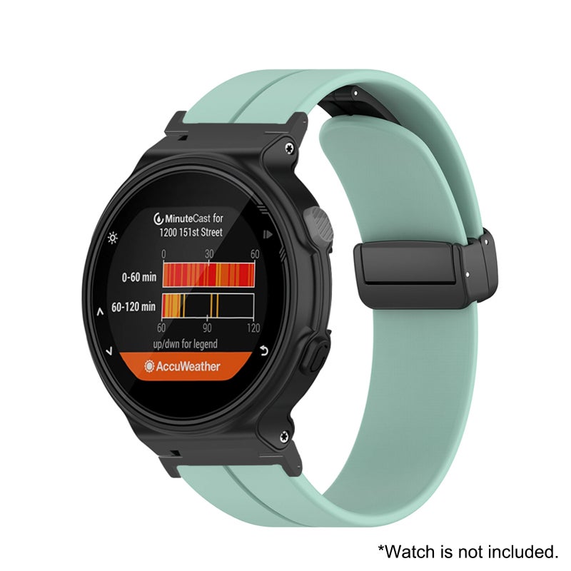 Smartwatch Adjustable Strap Mint Green High-Quality Material - Durable Smartwatch Strap with Vibrant Color for Personalized Style - Image 3