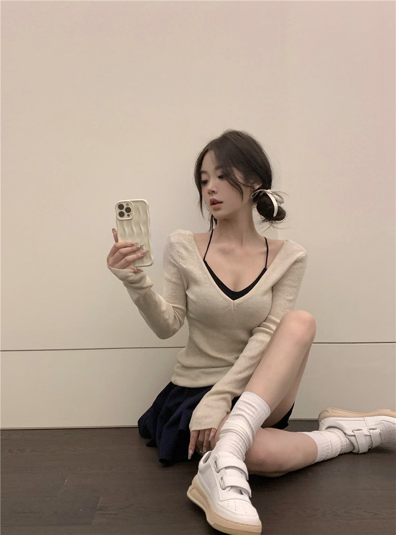 Generic Self-set factory spot ballet girl suit slim sunscreen long sleeve jacket + vest + ballet skirt three pieces Top