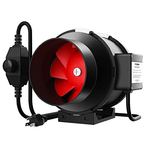 VIVOSUN R6 6 Inch 390 CFM Inline Duct Fan with Variable Speed Controller HVAC Blower for Ventilation - Image 1
