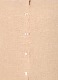 Styli Plus Size Roll-Up Sleeves Shirt Maxi Dress  - Image 4