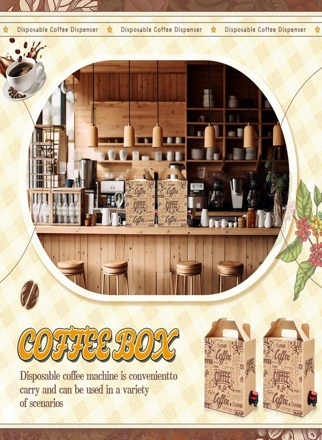 Resholder 10 Pack Coffee to Go Box Container for Catering 96 OZ Disposable Coffee Boxes Dispenser Insulated Server for Catering Liquid Carrier - Image 5