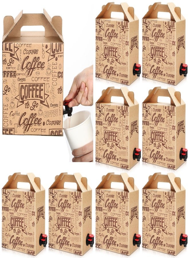 Resholder 10 Pack Coffee to Go Box Container for Catering 96 OZ Disposable Coffee Boxes Dispenser Insulated Server for Catering Liquid Carrier - Image 1