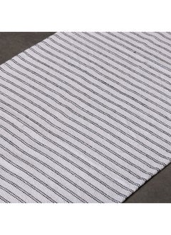 Home Box Allan Snow Recycled Cotton Dhurrie 120 x 60 cm  - Image 3