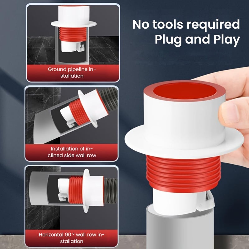 Serplex 2Pcs Sink Drain Pipe Kit AntiOdor Bathroom Sink Drain Pipe Sink Drain Kit Kitchen Sink Drain Pipe Tube Replacement for 32mm Caliber - Image 5