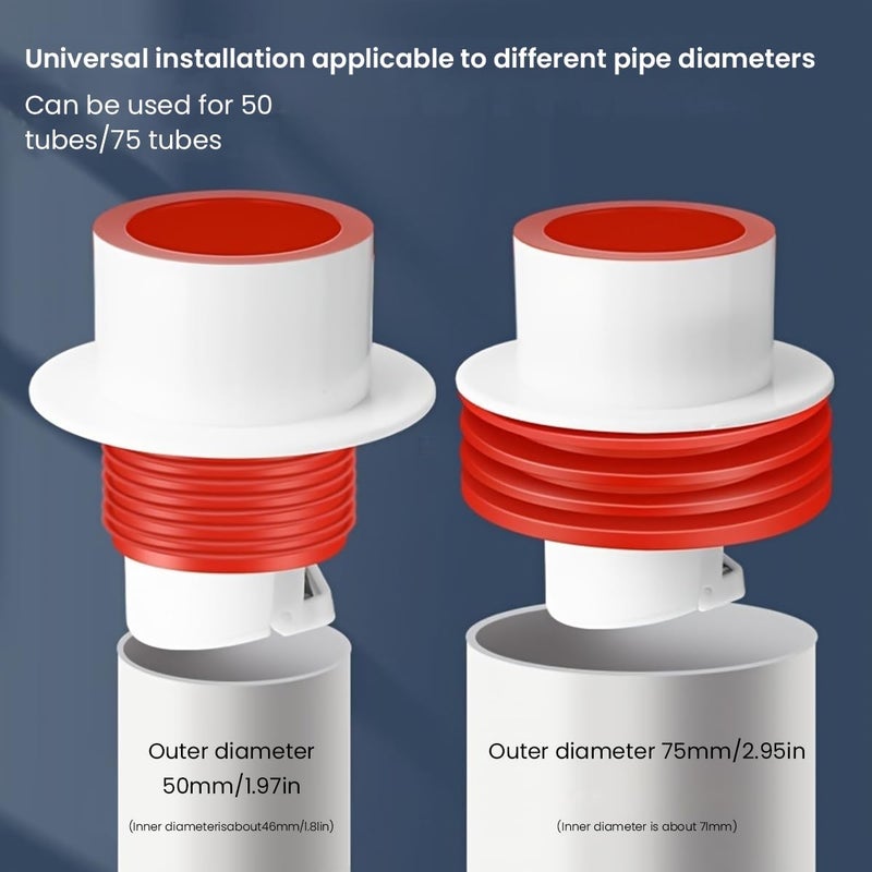 Serplex 2Pcs Sink Drain Pipe Kit AntiOdor Bathroom Sink Drain Pipe Sink Drain Kit Kitchen Sink Drain Pipe Tube Replacement for 32mm Caliber - Image 3