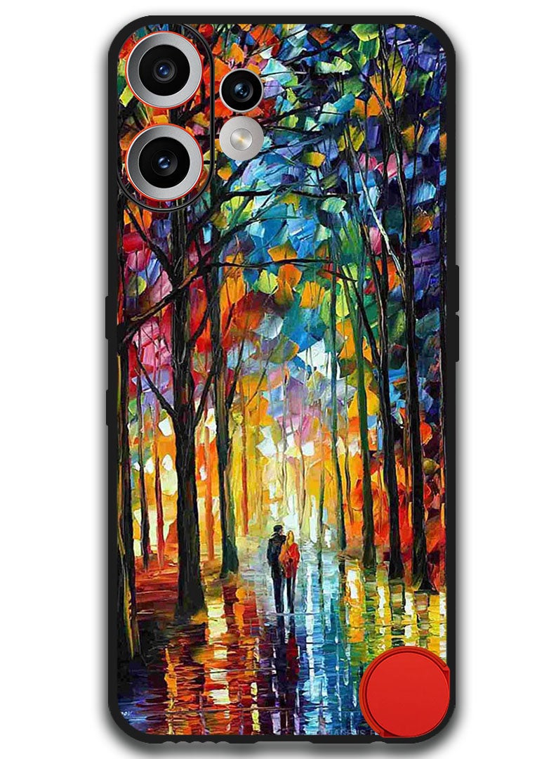 Theodor Case Compatible with Nothing CMF Phone 2 Pro 6.77 Inch Protection Shockproof Bumper Cover Colorful  Art Couple - Image 1