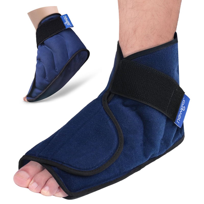NEWGO Ice Pack for Foot Injuries Recovery, Heel Ice Pack for Plantar Fasciitis, Cold Pack Feet Ankle Ice Pack Wrap for Bunion Surgery, Swelling - Image 1