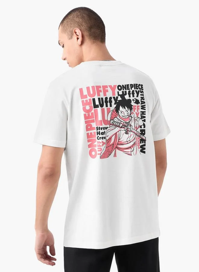 SP Characters Luffy Print T-shirt