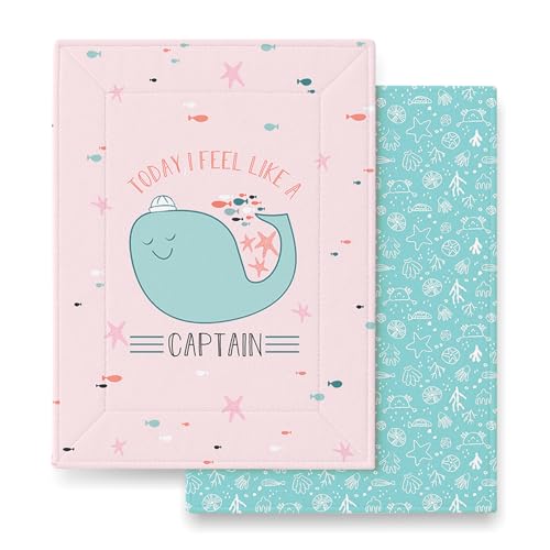 Tidy Sleep Baby Changing Mat – Waterproof, Foldable, Padded Diaper Changing Sheets for Newborns & Infants – Pack of 2, Sea Captain (65 cm x 45 cm) - Image 1