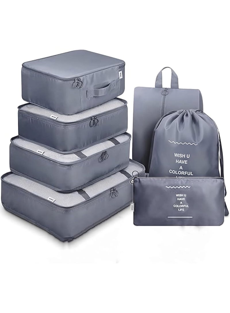 Packing Cubes for Travel – 7 PCS Travel Organizer Bags Set with Shoe Organizer, Toiletry Bag & Laundry Bag – Luggage Storage Pouches & Travel Essentials Organizer & Packing Cubes for Travel – 7 PCS Travel Organizer Bags Set with Shoe Organizer, Toiletry Bag & Laundry Bag – Luggage Storage Pouches & Travel Essentials Organizer & Packing Cubes for Travel – 7 PCS Travel Organizer Bags Set with Shoe Organizer, Toiletry Bag & Laundry Bag – Luggage Storage Pouches & Travel Essentials Organizer & Packing Cubes for Travel – 7 PCS Travel Organizer Bags Set with Shoe Organizer, Toiletry Bag & Laundry Bag – Luggage Storage Pouches & Travel Essentials Organizer & Packing Cubes for Travel – 7 PCS Travel Organizer Bags Set with Shoe Organizer, Toiletry Bag & Laundry Bag – Luggage Storage Pouches & Travel Essentials OrganizerBundle - Image 4