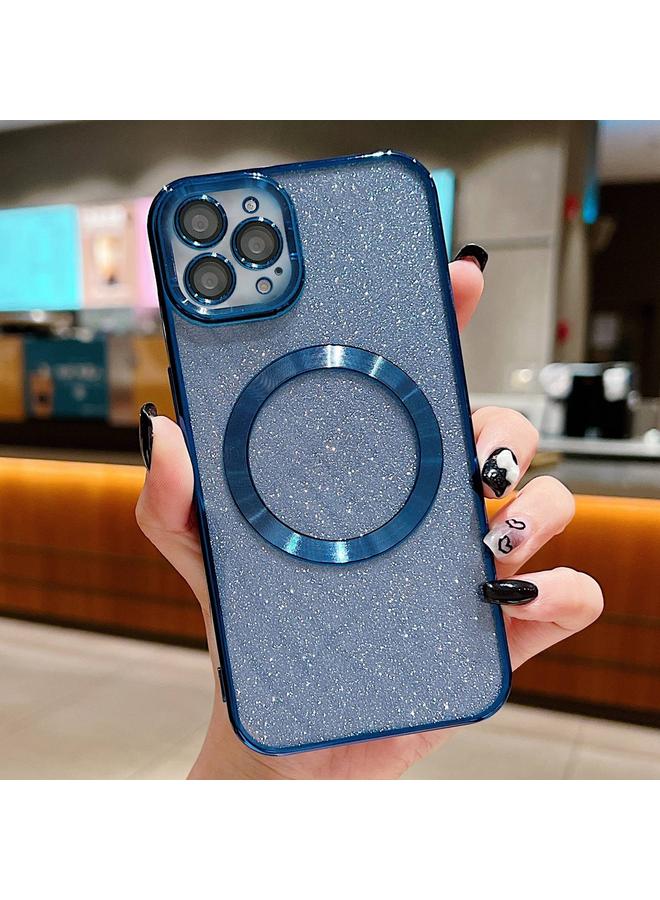 Zaboon Case For iPhone 13 Pro Electroplating Pure Color Glitter Powder MagSafe Phone Case - Image 1