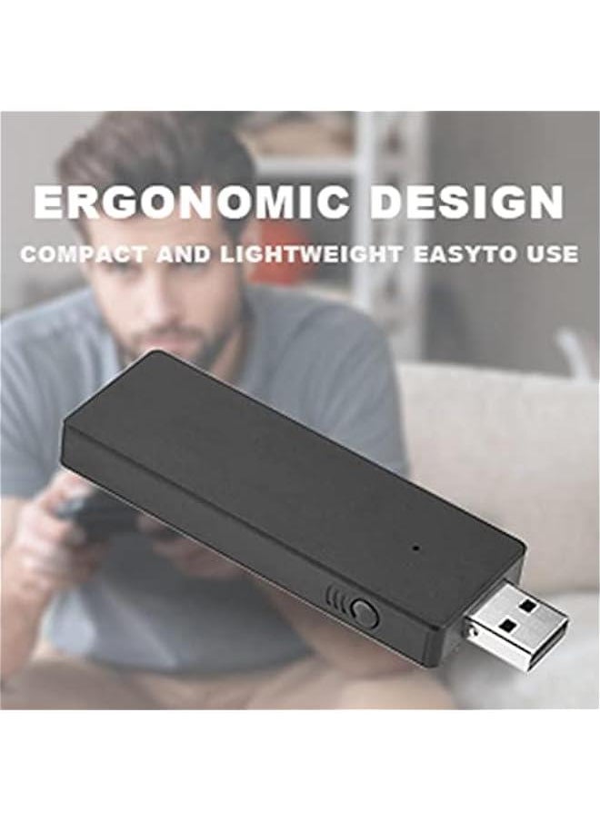 USB Bluetooth Adapter for Works for Windows 10, Dongle Receiver Driver, Compatible with Desktop Laptop Mouse Keyboard Headsets