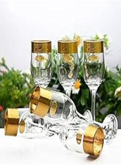 Segaey TULIP FLUT Glass/Turkish Flower Golden Sand 013306/6 Pcs/Elegant design, Trusted Brand, Attractive shape of Sparkling Drink, Smoothies, Juices, Cocktails/High Quality Materials - pzsku/Z27946B0C5D19A1BB826CZ/45/_/1723236079/79cf2ec1-c5c8-43ad-a14f-eac125944339