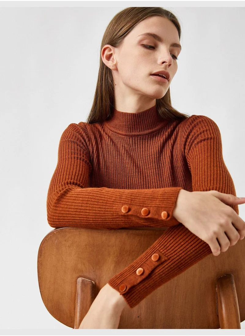 KOTON Long Sleeve Turtle Neck Sweater Basic