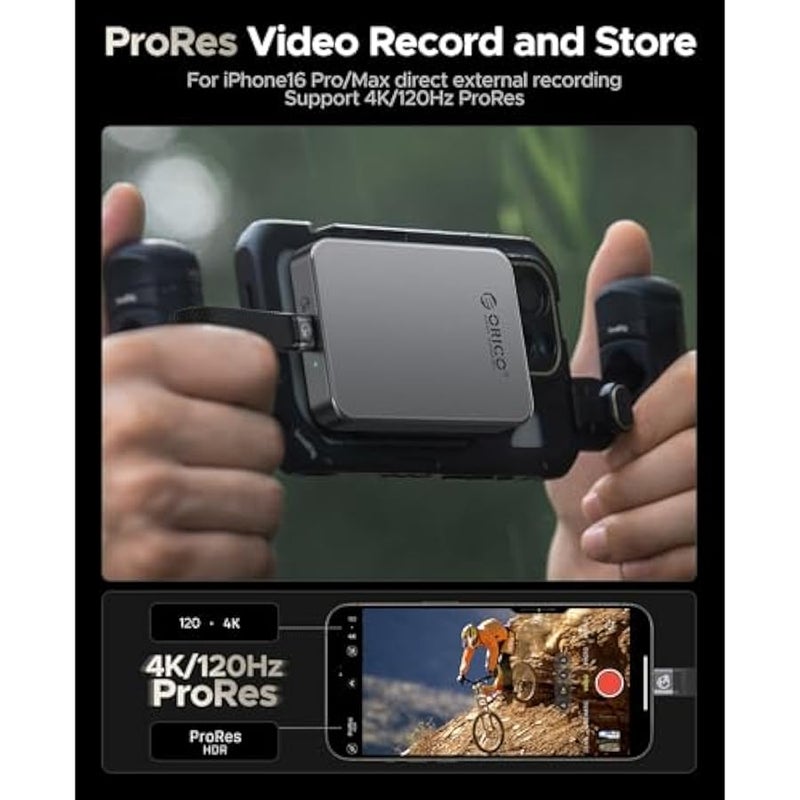 ORICO 2 TB Magnetic External SSD, 4K ProRes HDR Record and Store, 2000MB/s Stable Transmission, Portable Solid State Drive, Aluminium Alloy Shell, Compatible with Smartphone, Tablet, Computer - K20 - Image 5