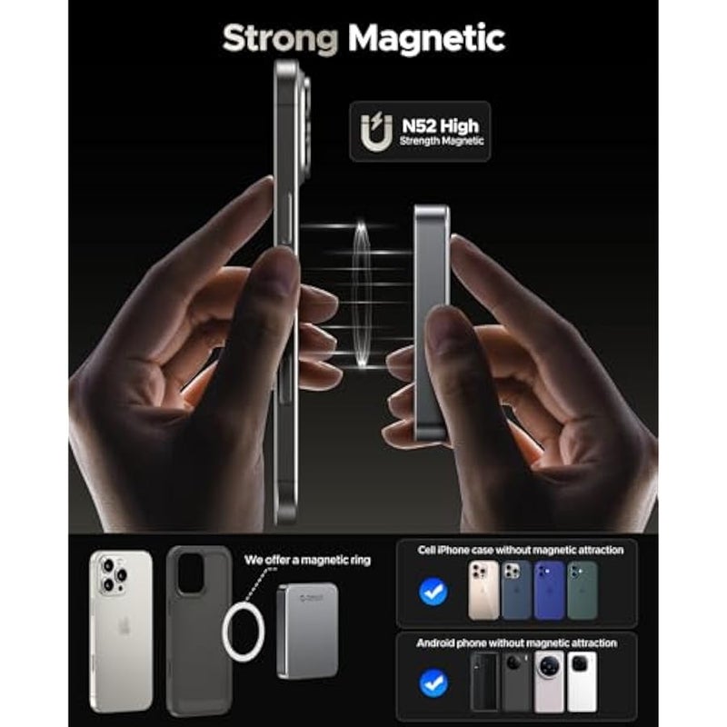 ORICO 2 TB Magnetic External SSD, 4K ProRes HDR Record and Store, 2000MB/s Stable Transmission, Portable Solid State Drive, Aluminium Alloy Shell, Compatible with Smartphone, Tablet, Computer - K20 - Image 2