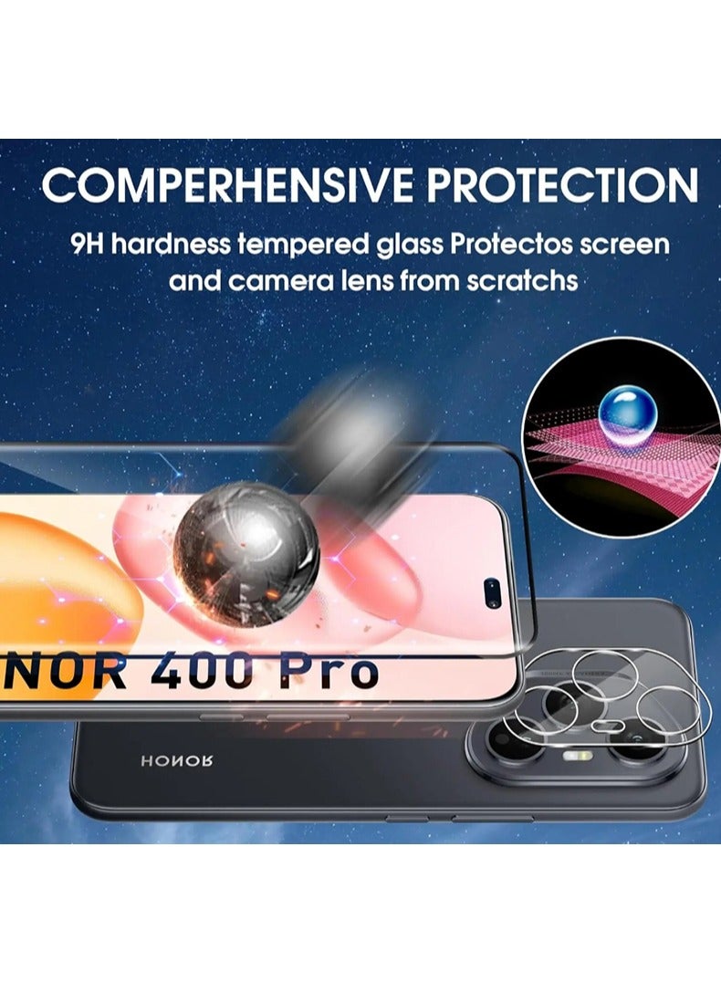 2 in 1 For Honor 400 Pro  (2025) Screen & Camera Protection - High transparency full coverage security protector  - Image 5