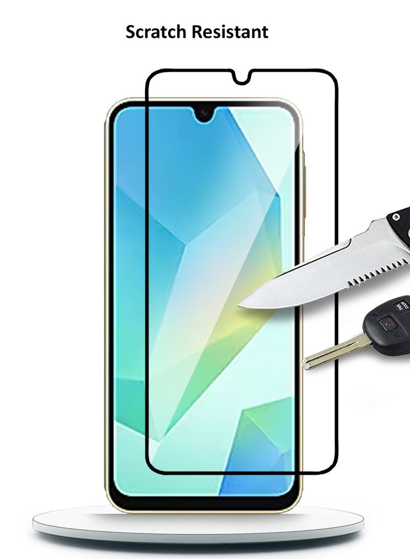 GMAX حماية شاشة زجاجية مقسّاة HD بصلابة 9H تغطي كامل الشاشة لجهاز سامسونج جالاكسي A16 2024 - مضادة للخدوش، مضادة لبصمات الأصابع، وتقنية خالية من الفقاعات - Image 4