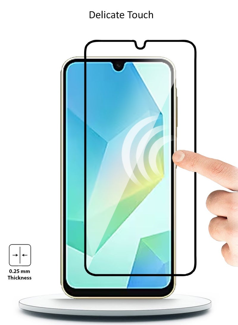 GMAX حماية شاشة زجاجية مقسّاة HD بصلابة 9H تغطي كامل الشاشة لجهاز سامسونج جالاكسي A16 2024 - مضادة للخدوش، مضادة لبصمات الأصابع، وتقنية خالية من الفقاعات - Image 5