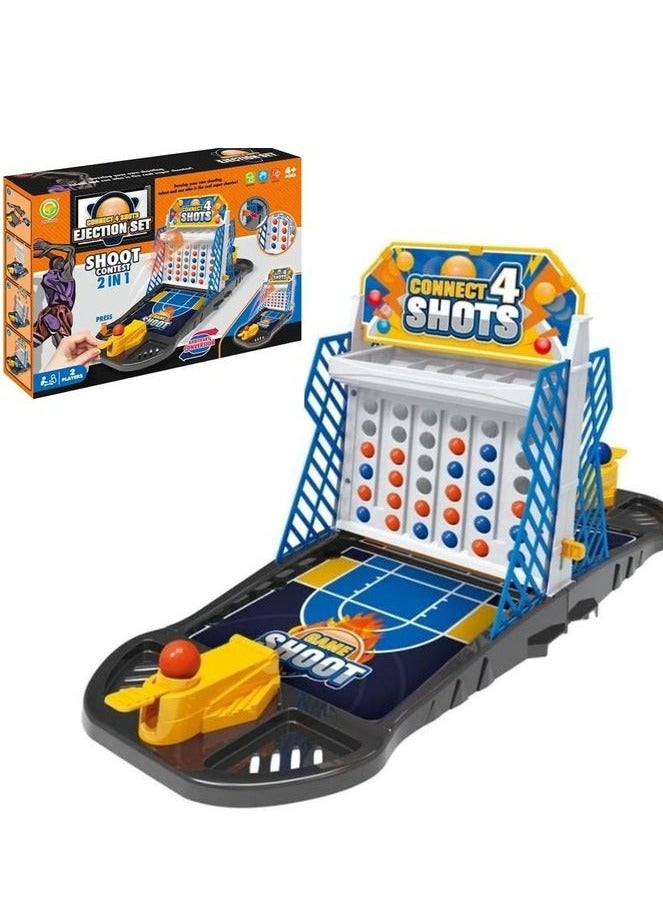 Jeu Ejection Set Connect4 & Shoot Basketball 2 in 1 - Image 1
