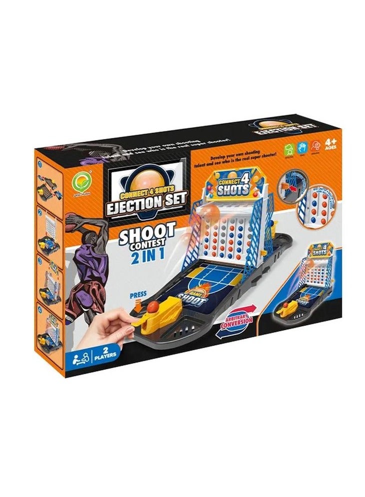 Jeu Ejection Set Connect4 & Shoot Basketball 2 in 1 - Image 2
