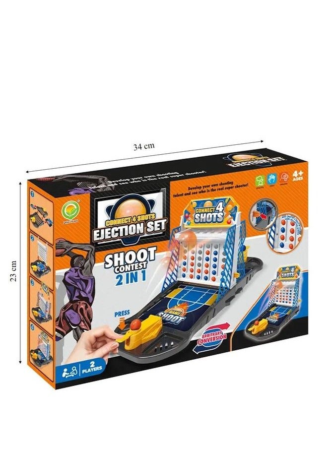 Jeu Ejection Set Connect4 & Shoot Basketball 2 in 1 - Image 4