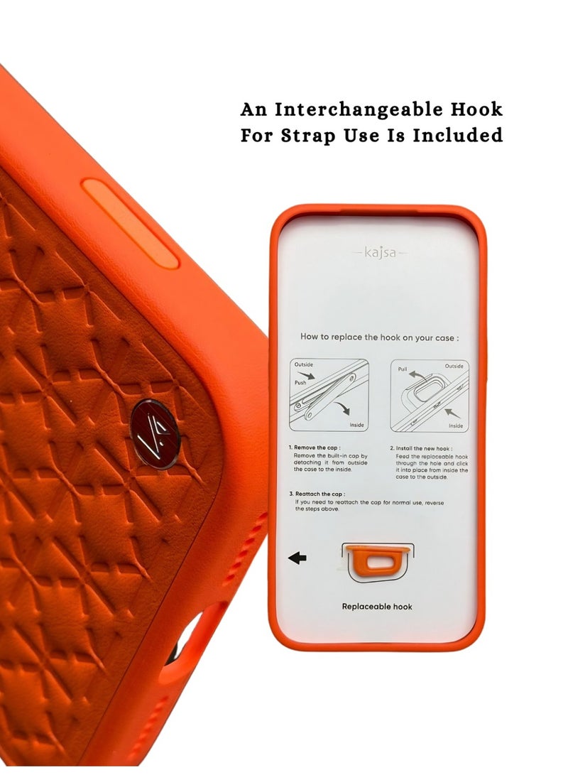 KAJSA Premium Shockproof Camera Protection Case – Luxury Texture Finish with Aluminium Lens Frame 17 pro Max - Image 3