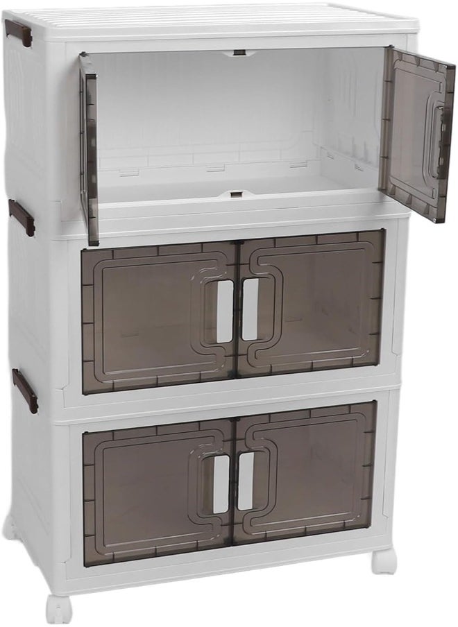 ATM 3-Tier Storage Cabinet with Wheels-66x34x102cm  - Image 2