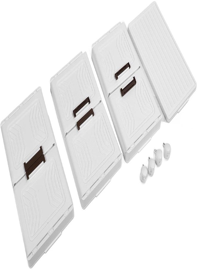 ATM 3-Tier Storage Cabinet with Wheels-66x34x102cm  - Image 4