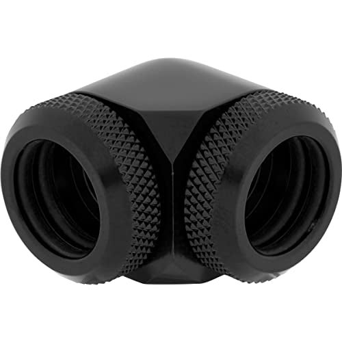 CORSAIR Hydro X Series XF Hardline 90° 14mm OD Fitting Twin Pack — Black - Image 2