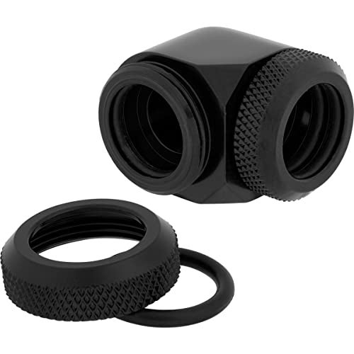 CORSAIR Hydro X Series XF Hardline 90° 14mm OD Fitting Twin Pack — Black - Image 3